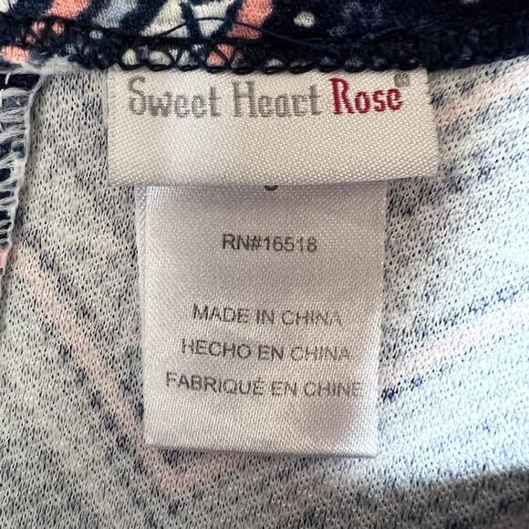 Sweet Heart Rose Girls Dress Size 5 Blue Chevron Sleeveless Twirl - Picture 8 of 10